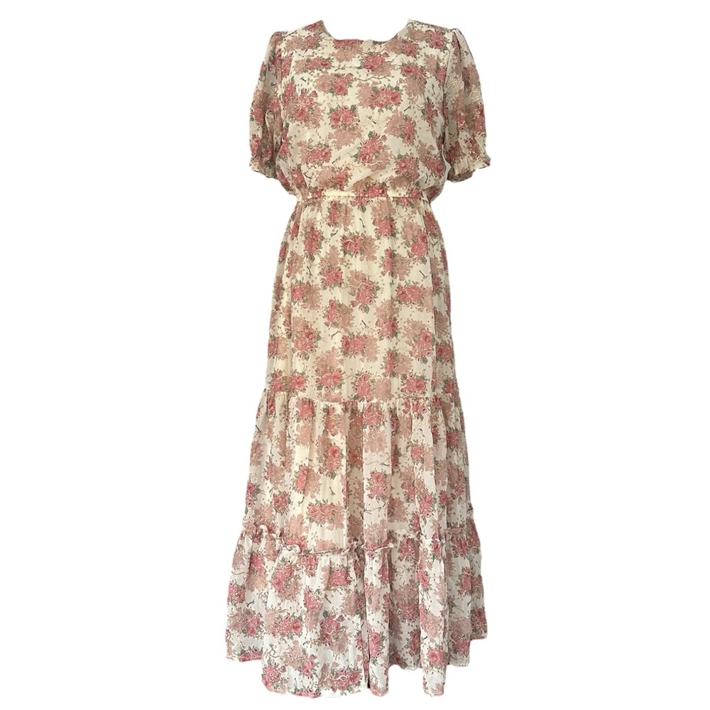 Floral Maxi Dress in Pink